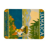 Vintage Travel Poster für Jamaika Magnet (Horizontal)
