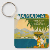 Vintage Travel Poster für Jamaika Schlüsselanhänger (Vorderseite)