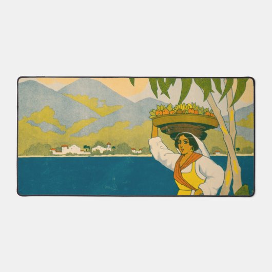 Vintage Travel Poster für Jamaika Schreibtischunterlage (Vorderseite)