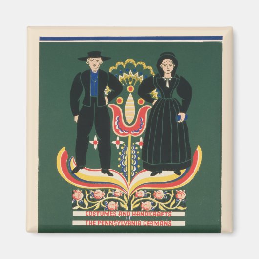 Vintage Travel Poster für Lancaster Landkreis, Pa Magnet (Vorne)