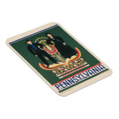 Vintage Travel Poster für Lancaster Landkreis, Pa Magnet (Rechte Seite)