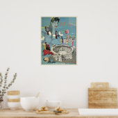 Vintage Travel Poster für Madrid, Spanien (Küche)