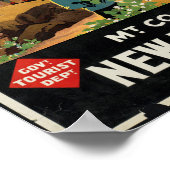 Vintage Travel Poster für Neuseeland (Ecke)