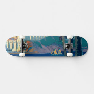 Vintage Travel Poster für New York Central Lines Skateboard