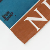 Vintage Travel Poster für New York Fleecedecke (Ecke)