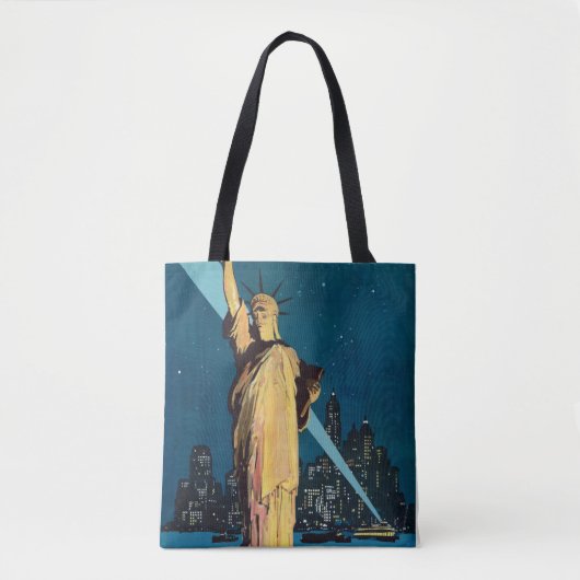 Vintage Travel Poster für New York Tasche (Vorderseite)
