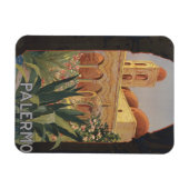 Vintage Travel Poster für Palermo, Italien. Magnet (Horizontal)