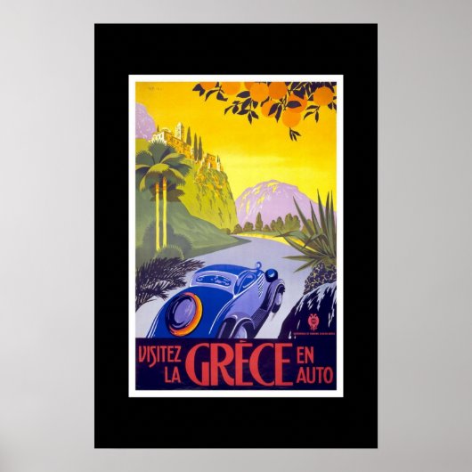 Vintage Travel Poster Griechenland 2 (Vorne)