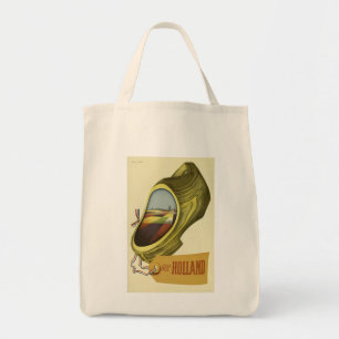 Vintage Travel Poster Holland , Tragetasche