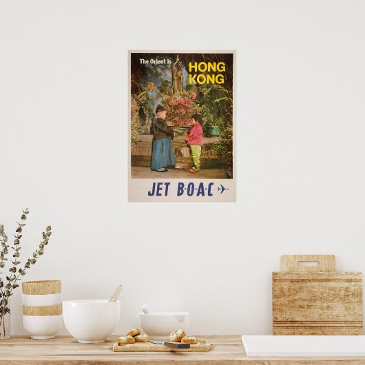 Vintage Travel Poster - Hongkong (Küche)