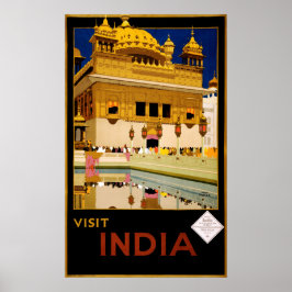 Vintage Travel Poster - Indien