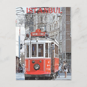 Vintage travel poster - Istanbul, Türkei  Postkarte