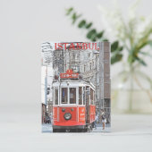 Vintage travel poster - Istanbul, Türkei Postkarte (Stehend Vorderseite)