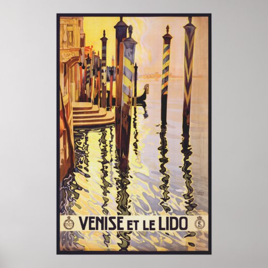 Vintage Travel Poster - Italien Venedig (Vorne)