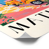 Vintage Travel Poster, italienisches Scooter Print Poster (Ecke)