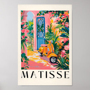 Vintage Travel Poster, italienisches Scooter Print Poster