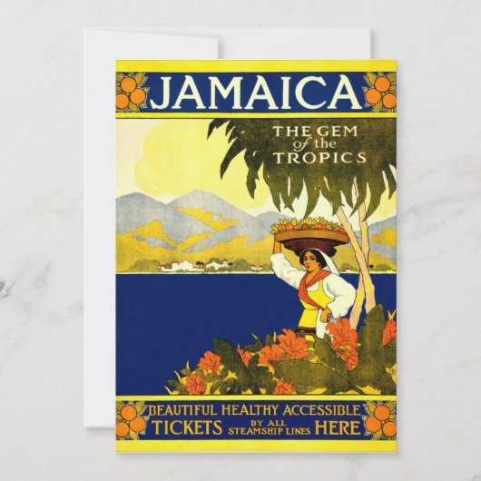 Vintage Travel Poster: Jamaika Einladung (Vorderseite)