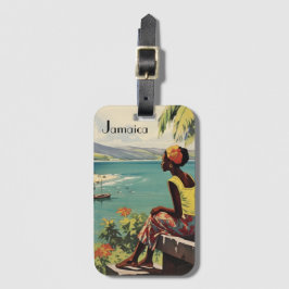 Vintage Travel Poster Jamaikanerin Gepäckanhänger