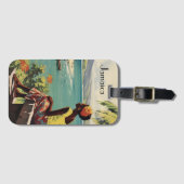 Vintage Travel Poster Jamaikanerin Gepäckanhänger (Vorderseite (Horizontal))