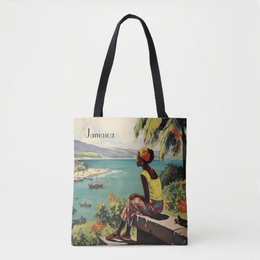 Vintage Travel Poster Jamaikanerin Tasche (Vorderseite)