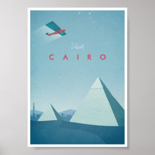 Vintage Travel Poster Kairo