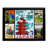 Vintage Travel Poster Kalender (Titelbild)