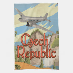Vintage Travel Poster Küchentuch