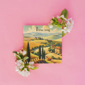 Vintage Travel Poster Landschaft der Toskana