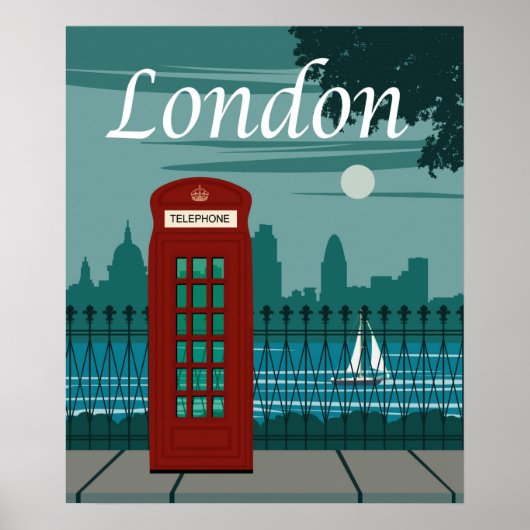 Vintage Travel Poster London (Vorne)