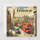 Vintage Travel Poster London City Centre (Vorderseite)