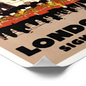 Vintage Travel Poster London Grenadier Guards (Ecke)