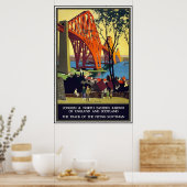 Vintage Travel Poster London Schottland (Küche)