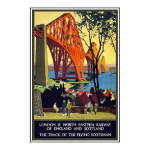 Vintage Travel Poster London Schottland