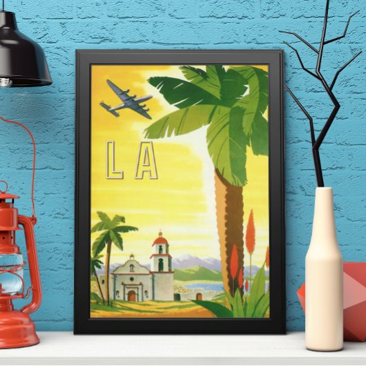 Vintage Travel Poster, Los Angeles, Kalifornien Poster