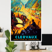 Vintage Travel Poster - Luxemburg (Heimbüro)
