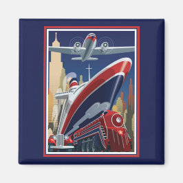 Vintage Travel Poster Magnet