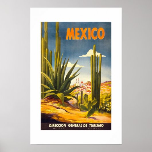Vintage Travel Poster Mexico (Vorne)