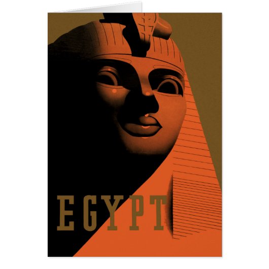 Vintage Travel Poster mit Sphinx, Ägypten, Afrika (Vorne)
