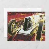 Vintage Travel Poster, Monaco Grand Prix Auto Race (Vorne/Hinten)