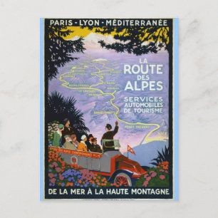 Vintage Travel Poster - Museo Cantonale d'Arte Postkarte