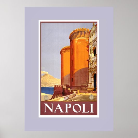 Vintage Travel Poster Napoli (Vorne)