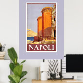 Vintage Travel Poster Napoli (Heimbüro)