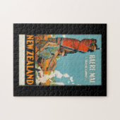 Vintage Travel Poster Neuseeland Puzzle (Horizontal)