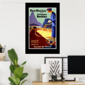 Vintage Travel Poster New Mexico (Heimbüro)