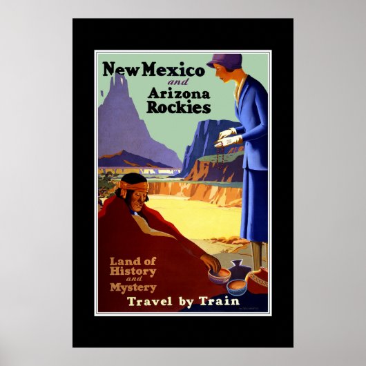 Vintage Travel Poster New Mexico (Vorne)