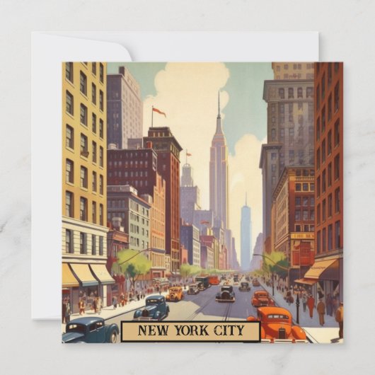 Vintage Travel Poster New York (Vorderseite)