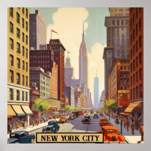 Vintage Travel Poster New York