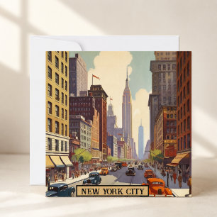 Vintage Travel Poster New York