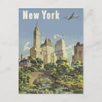 Vintage Travel Poster New York City Central Park