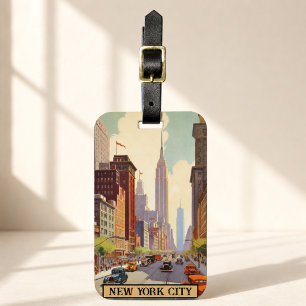 Vintage Travel Poster New York Gepäckanhänger